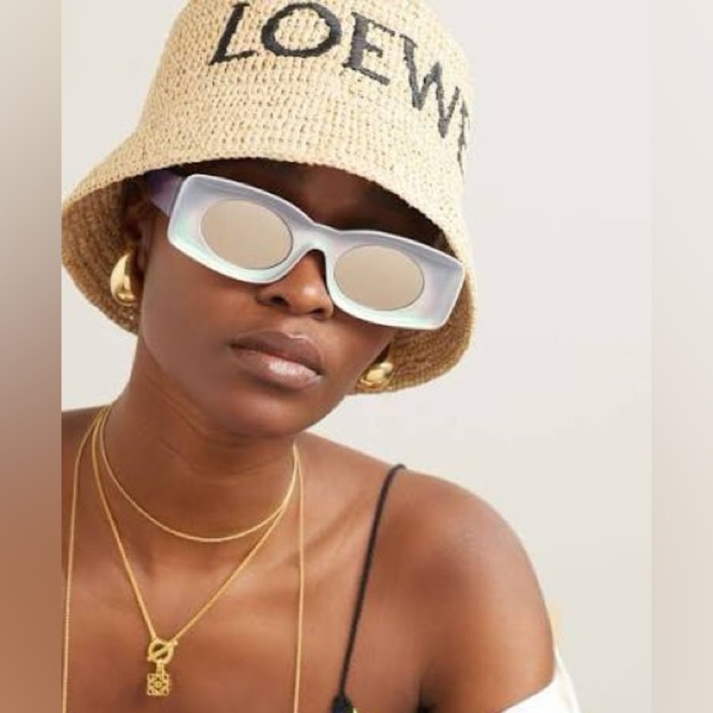 SEND OFFERS! Loewe Glossy Black Sunglasses